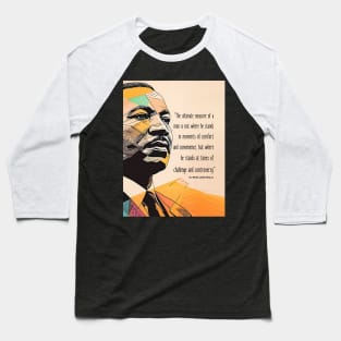 Dr. Martin Luther King Jr. 1: Martin Luther King Day on a Dark Background Baseball T-Shirt